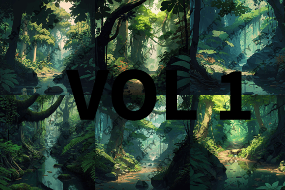 Anime Amazon Rainforest Vol 1: Elevating Digital Design with Exotic Visuals