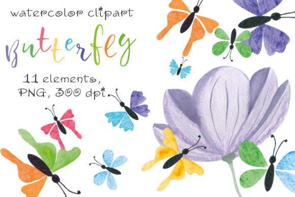 Bringing Nature to Your Designs with Butterfly Watercolor Clipart, PNG