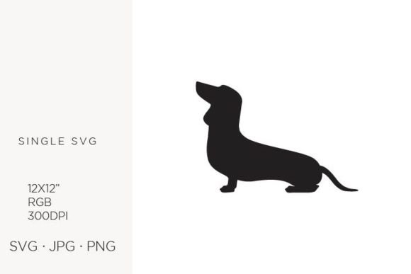 Dachshund Dog Logo Element: Versatile SVG Art