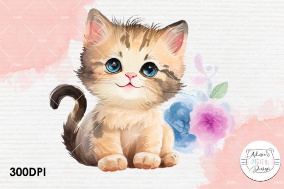 Elevating Brand Aesthetics with Baby Cat Watercolor Clipart: A Strategic Asset for Modern Creators