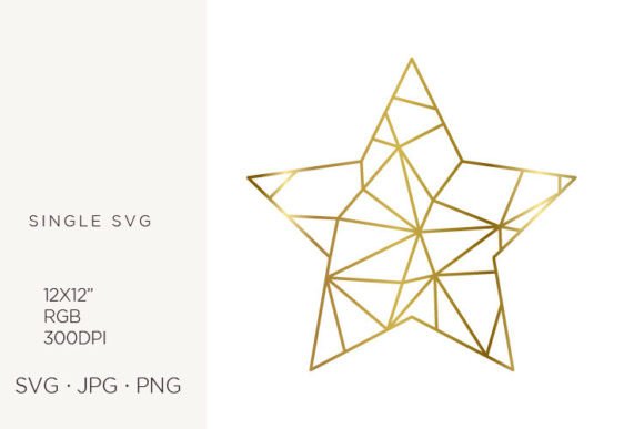 Gold Lines Created Star Shape: A Versatile Vector Asset for Modern Design