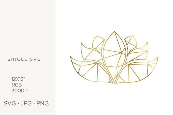 Golden Lines Inside Lotus Flower: A Guide to Vector Art for Design and Craft
