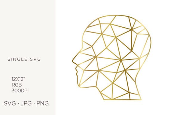 Integrating Golden Lines Inside Human Head Vector Art into Professional Design Workflows