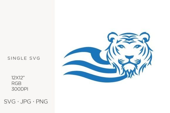 Ocean Tiger Vector Illustration: A Versatile Digital Asset for Modern Creators