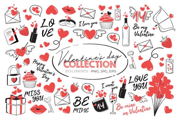 Strategic Visual Communication: Leveraging Valentine’s Day Hand Drawn Illustrations for Brand Impact