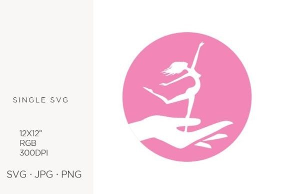 Unleashing Creativity with Hand Holding Miniature Ballerina SVG Artwork
