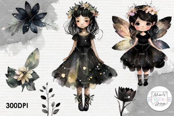 Unlocking Creative Potential with the Watercolor Fairy Girl Clipart Set