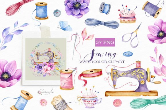 Unlocking Creativity with Sewing Clipart Watercolor and Digital Needlework Assets