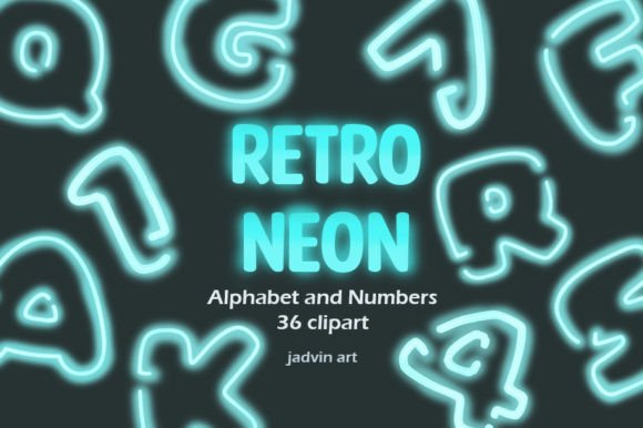 Unlocking the Potential of Retro Neon Alphabet Number Clipart for Creative Projects